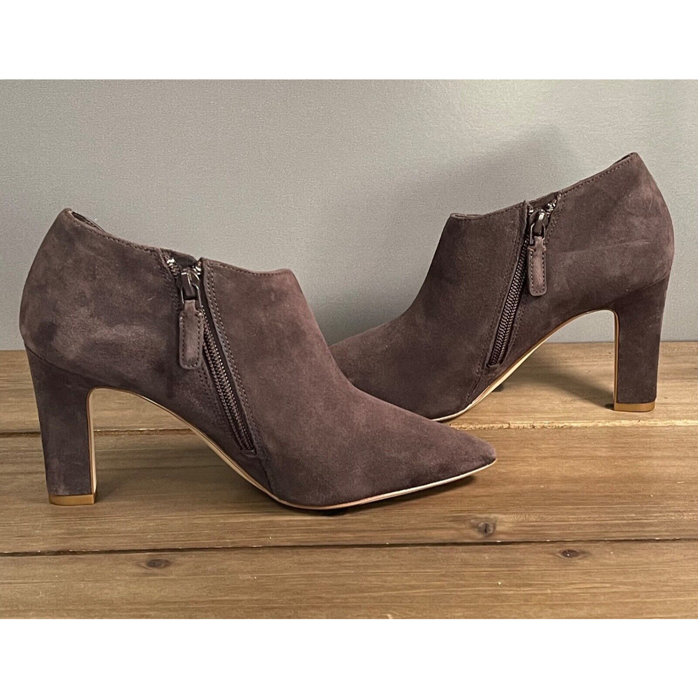 Cole Haan Grand 360 Women's Vestry Ankle Booties Size 5.5 Brown Suede Zip Up - Picture 8 of 16